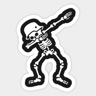 Dab dabbing biker Sticker